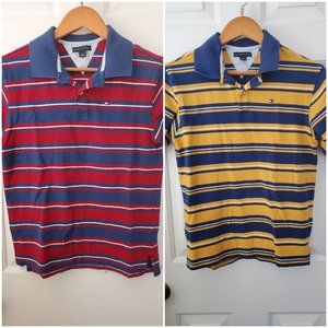 Bundle of 2 Tommy Hilfiger Striped Polo Boys Med
